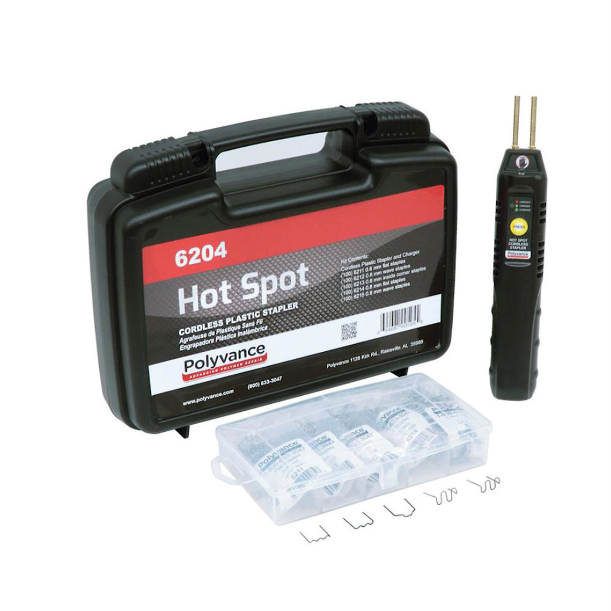 Polyvance Hot Spot Stapler — DC Rechargeable, LED Light, Model# URE6204